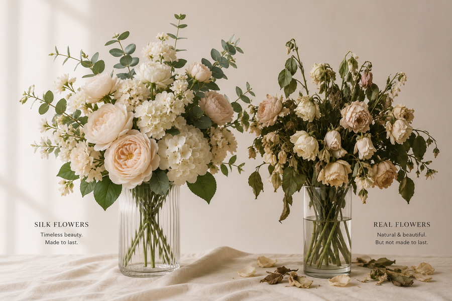 Zijden Bloemen vs. Verse Bloemen: Waarom het Eeuwige Wint