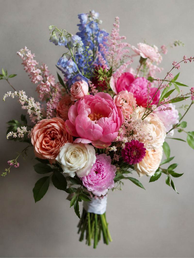 Peony & Garden Rose Bridal Bouquet